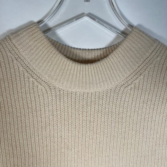 Boden Women's Rib Knit Pullover Sweater Vest L Sleeveless Beige Boxy - Picture 3 of 6